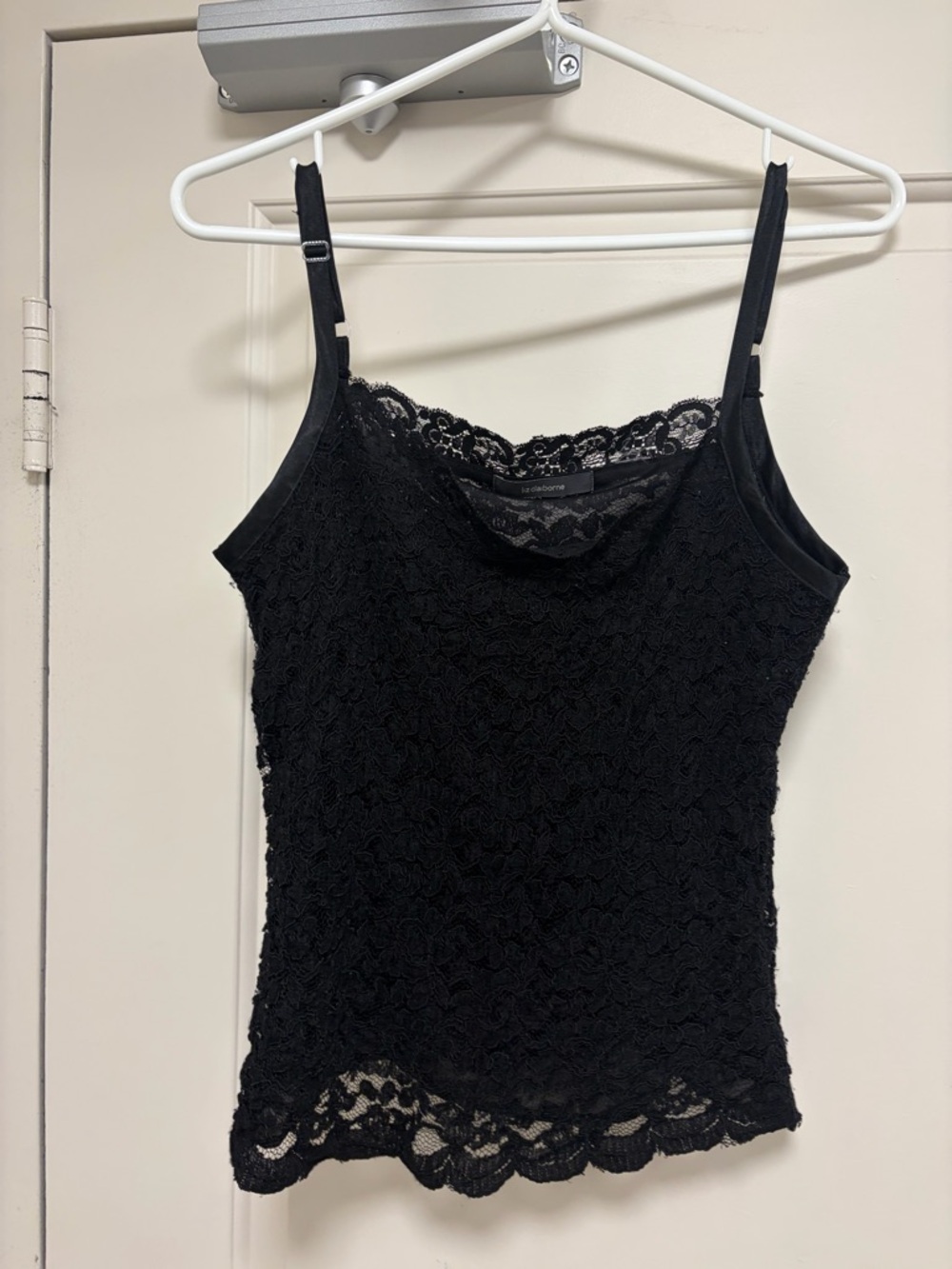Liz Claiborne Black Lace Shell Top